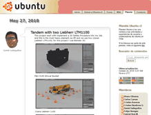 Tablet Screenshot of planeta.ubuntu-cl.org